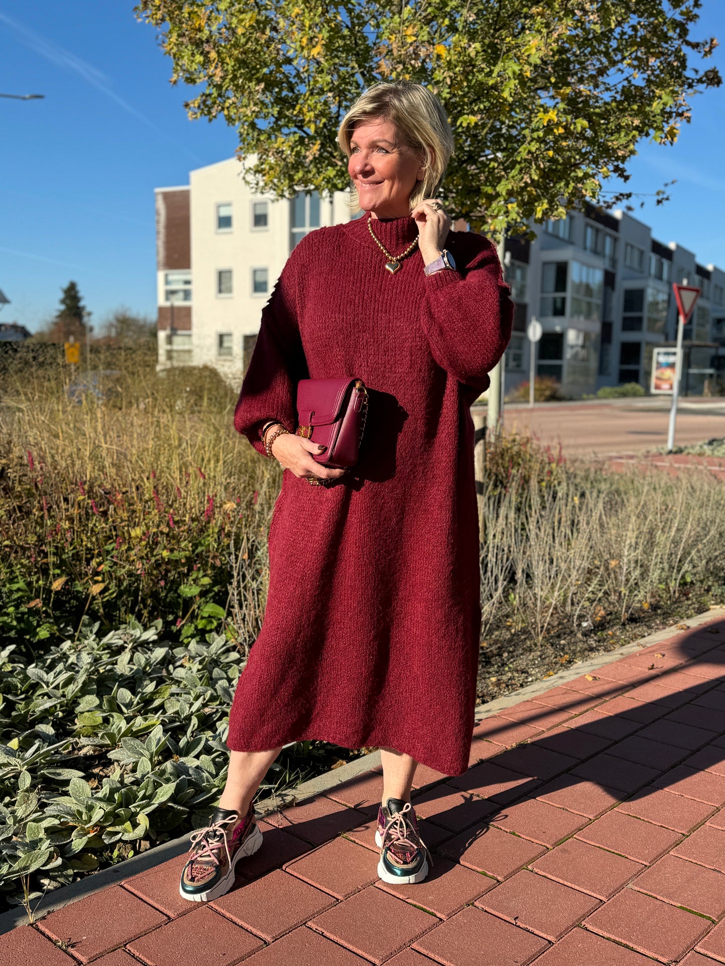 Afternoon Jurk - Burgundy