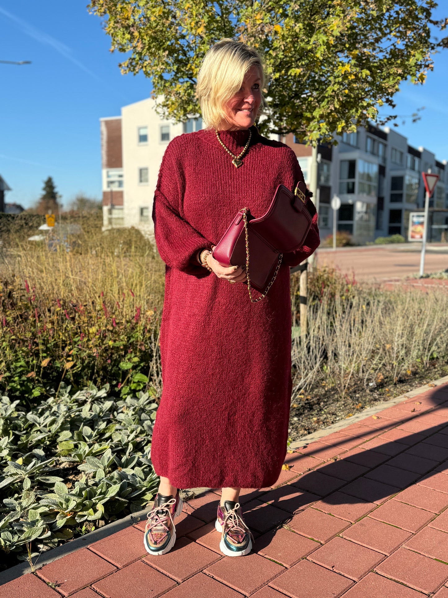 Afternoon Jurk - Burgundy