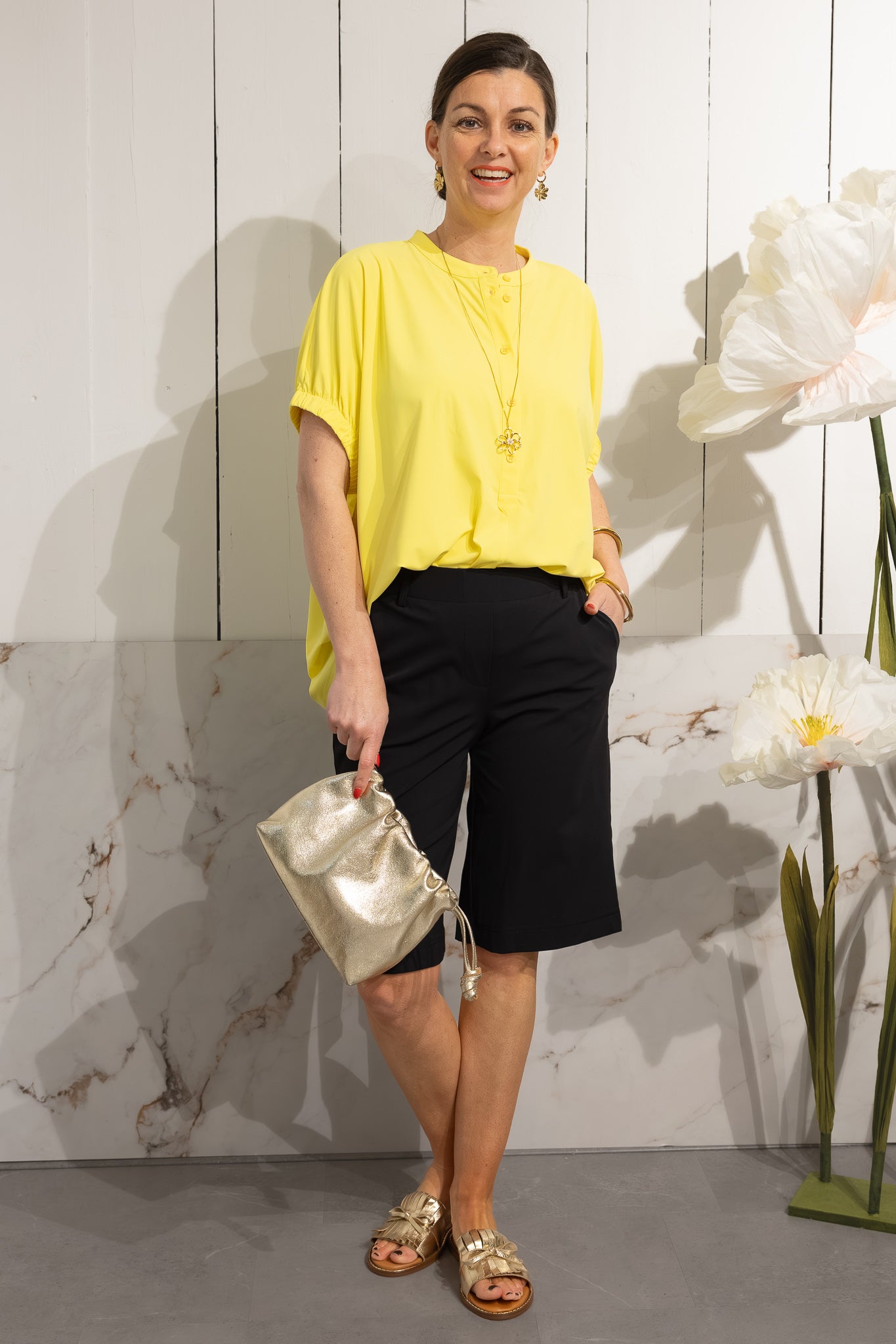 LETTIE Bermuda - Black