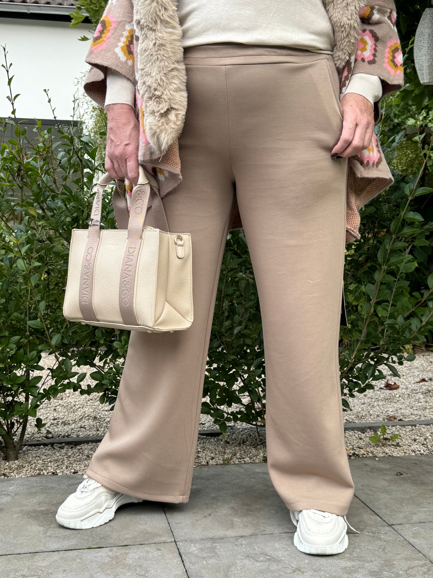 Wide Broek Mooij - Taupe