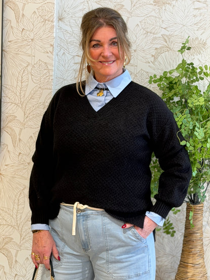 VALENTINA Trui  - Zwart