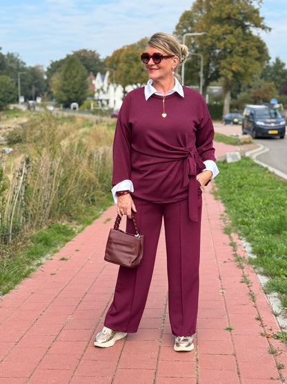 RYLEE Strik Co-ord set - Bordeaux