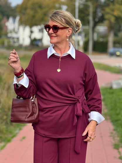 RYLEE Strik Co-ord set - Bordeaux
