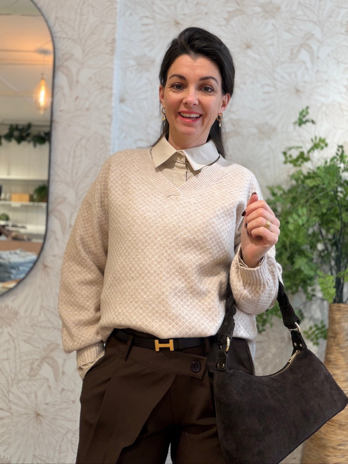 VALENTINA Trui  - Beige