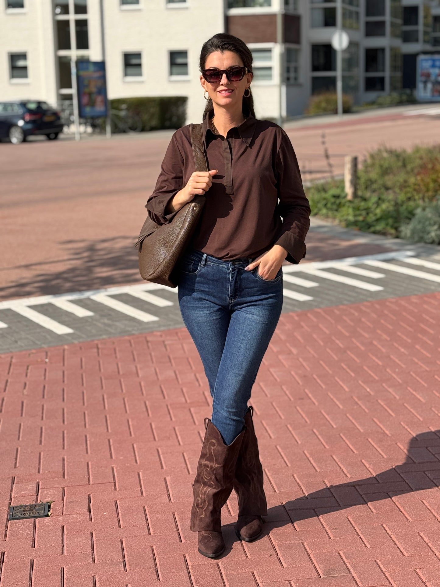 BONA Blouse - Bruin