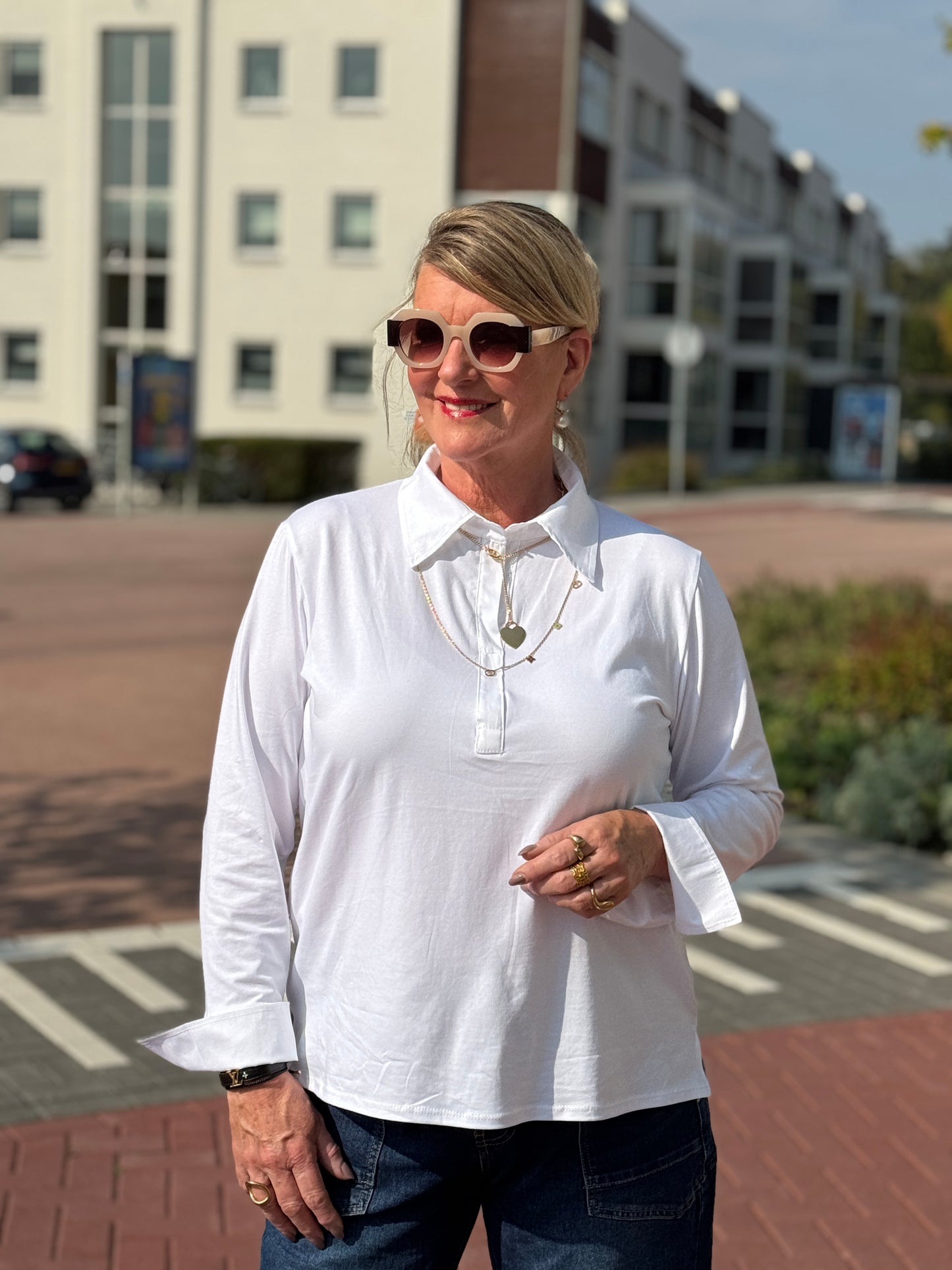 BONA Blouse - Wit
