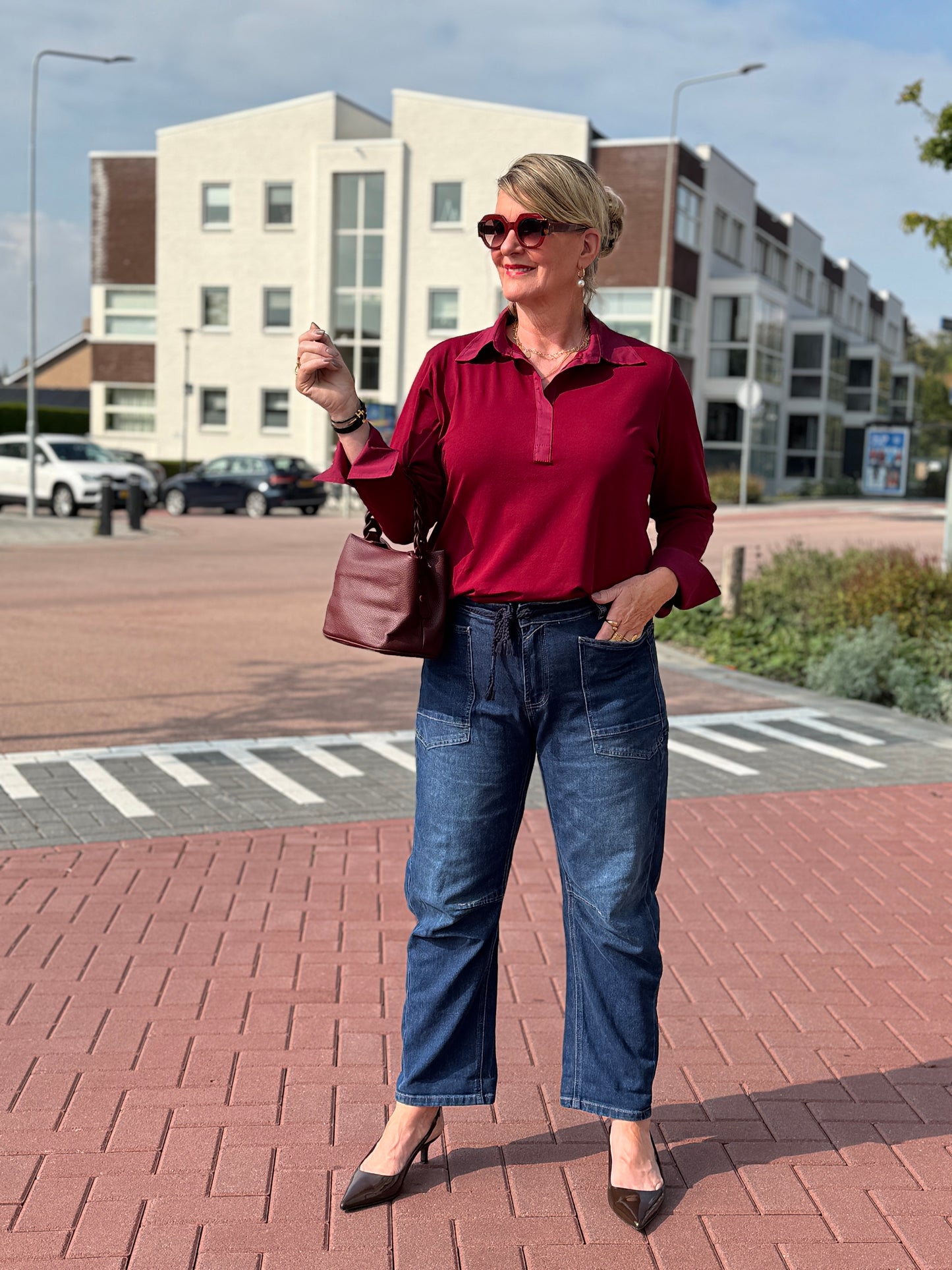BONA Blouse - Bordeaux