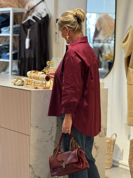 BASIC Blouse - Bordeaux