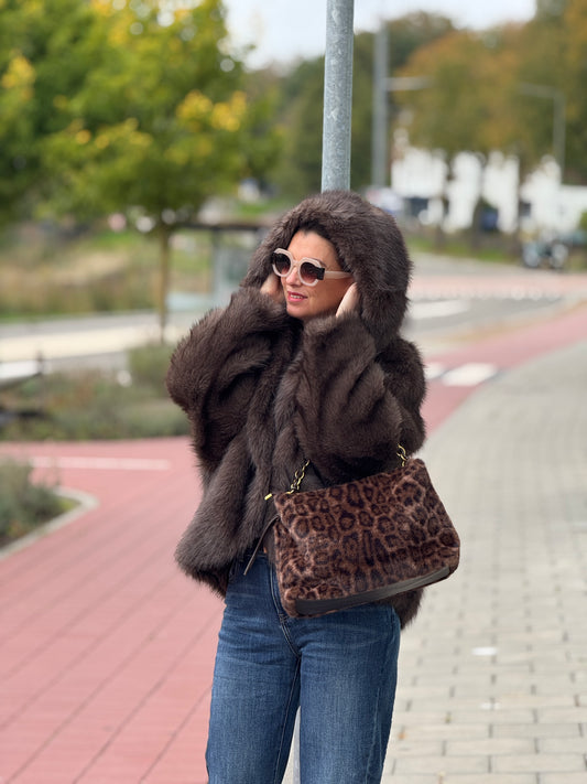FAKE FUR Jacket - Bruin