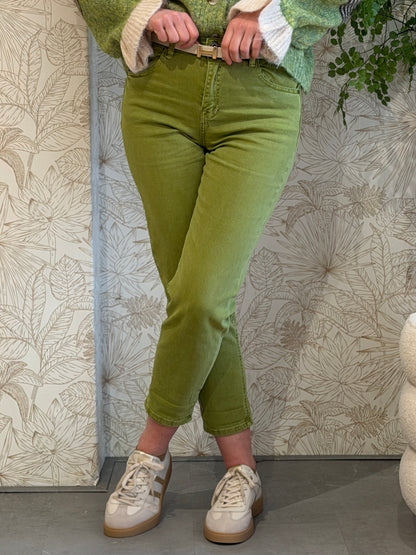 PANTALONI JEANS - Groen
