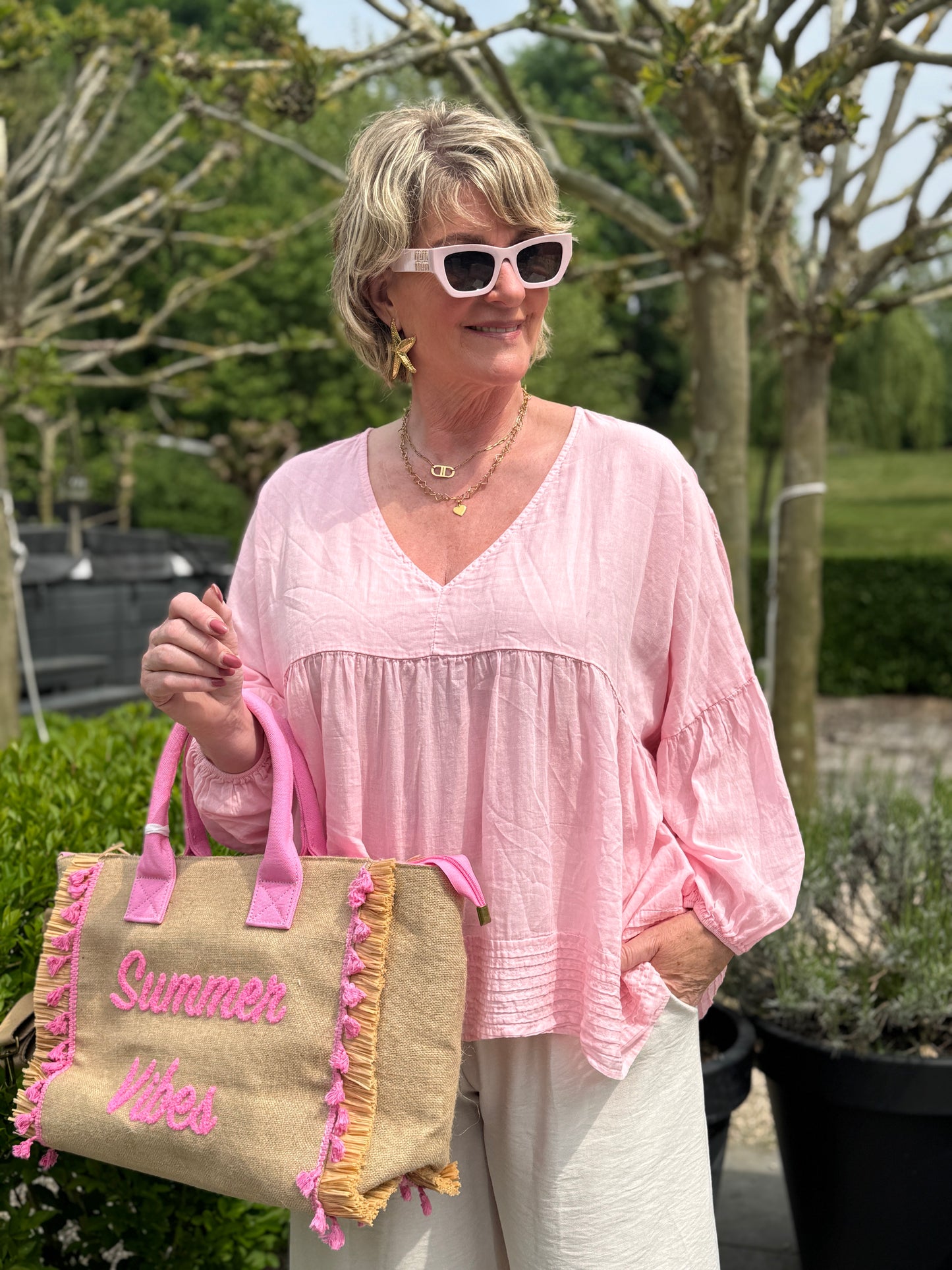 Steffie Blouse - Roze