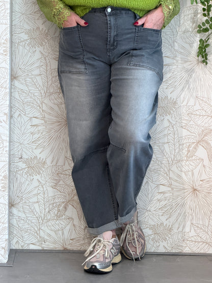 BARREL Jeans - Grijs