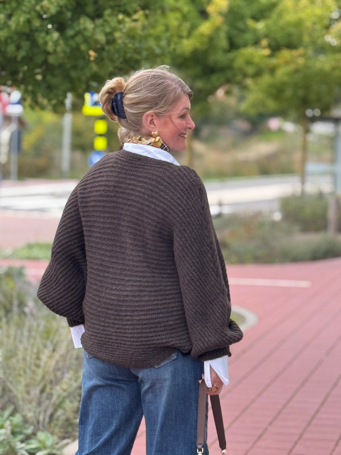 VLINDER Vest - Donkerbruin