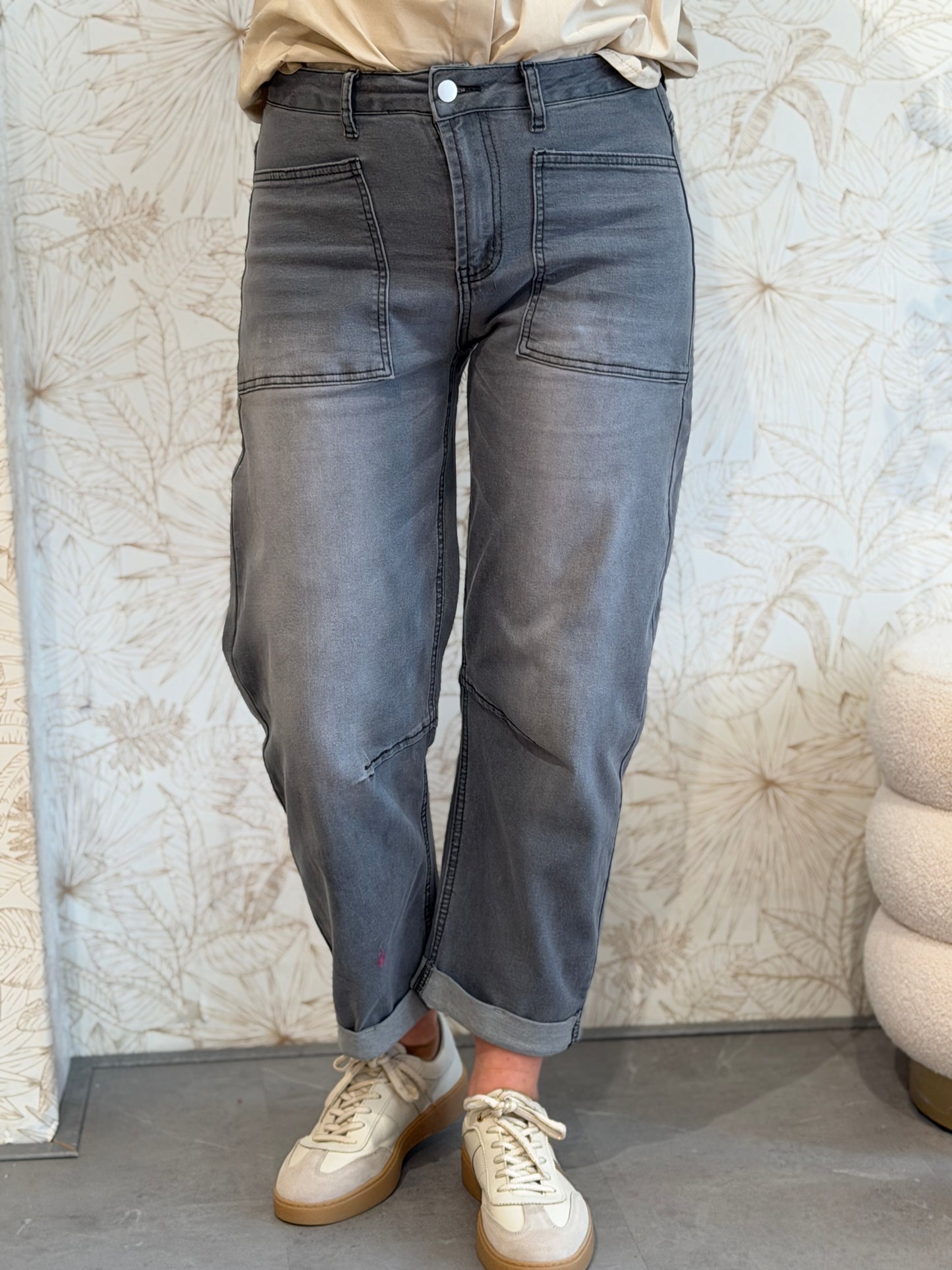 BARREL Jeans - Grijs