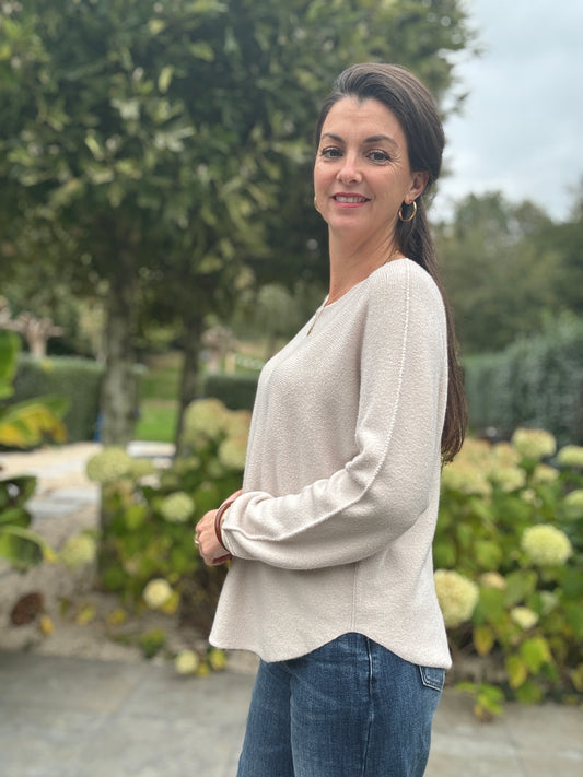 BASIC LONG SLEEVE - Ecru
