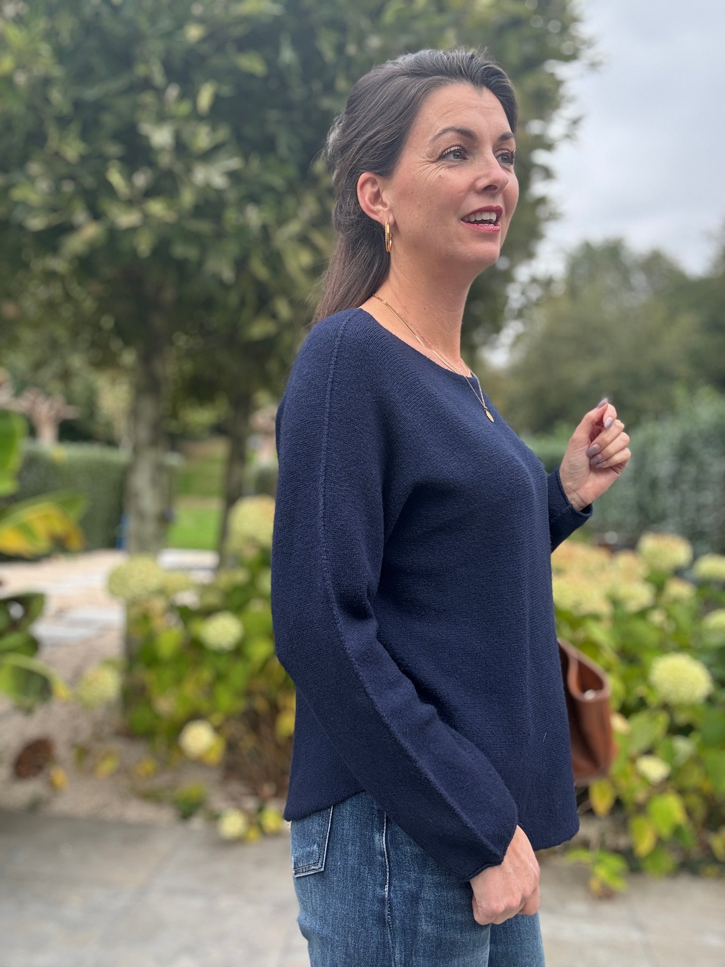 BASIC LONG SLEEVE - Donkerblauw