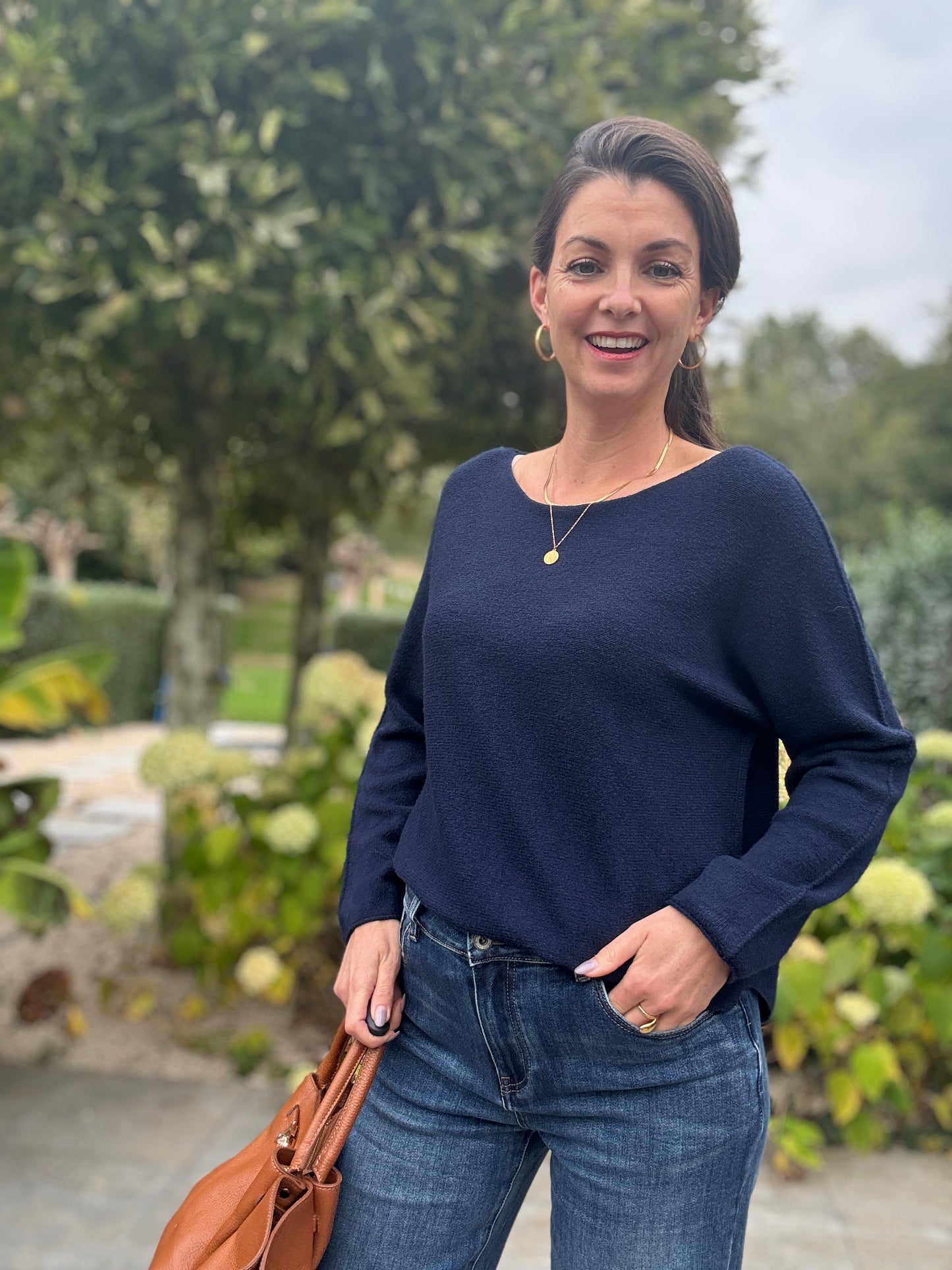 BASIC LONG SLEEVE - Donkerblauw