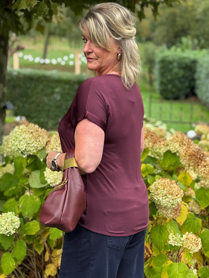 BASIC SHIRT - Bordeaux