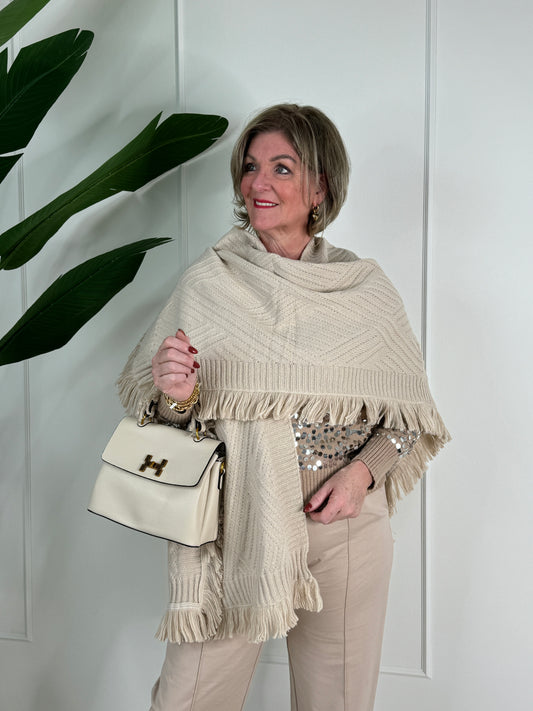 Gaby Poncho - Beige