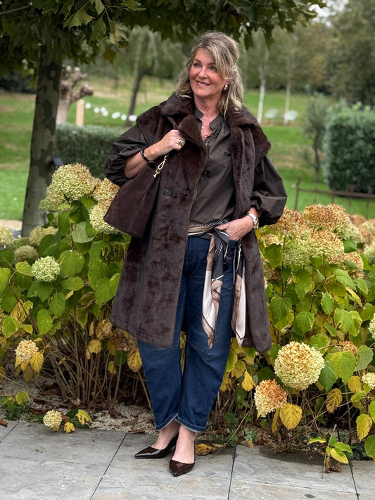 FASCINATE GILET - Bruin