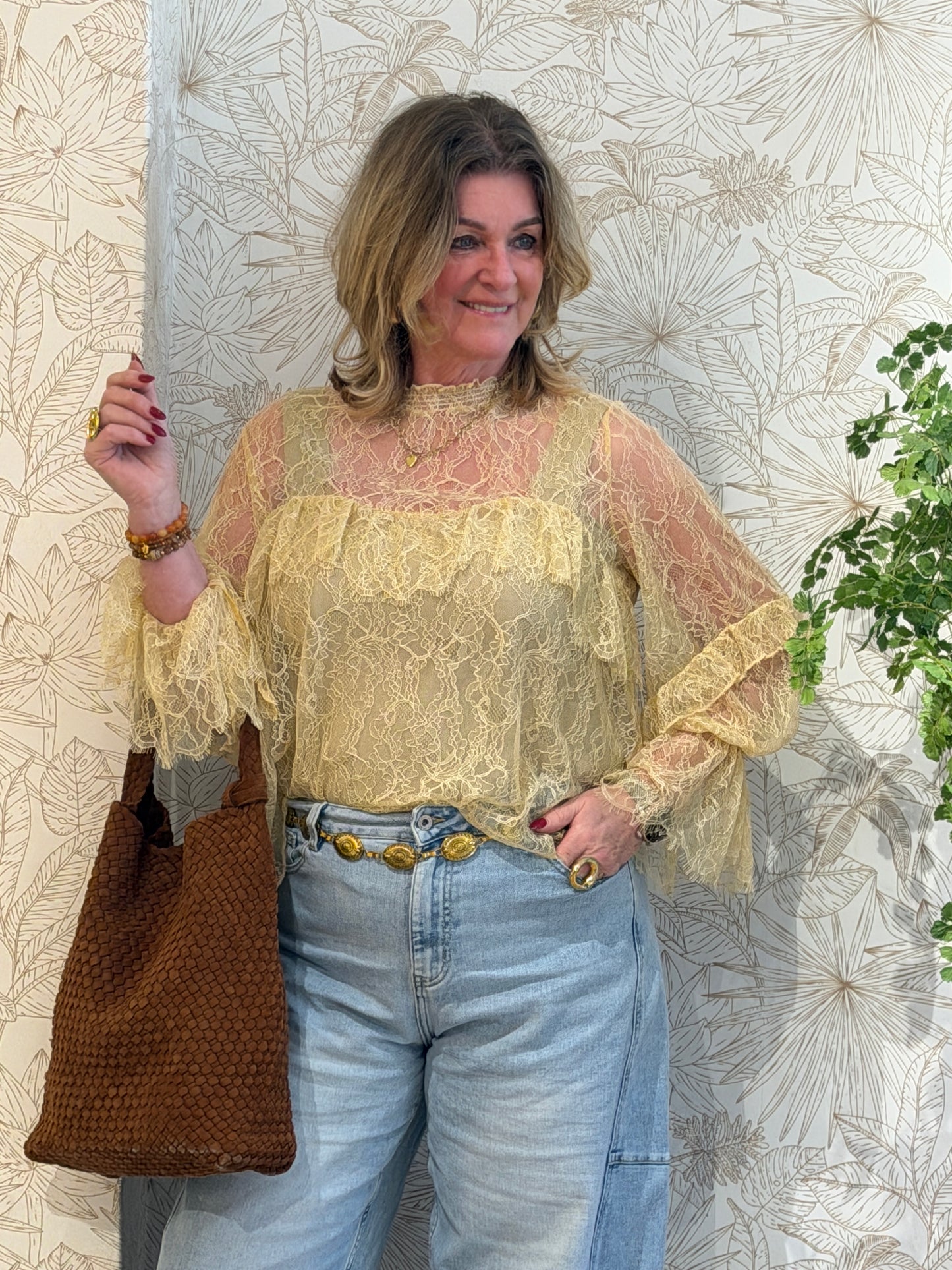 LACE Blouse - Beige