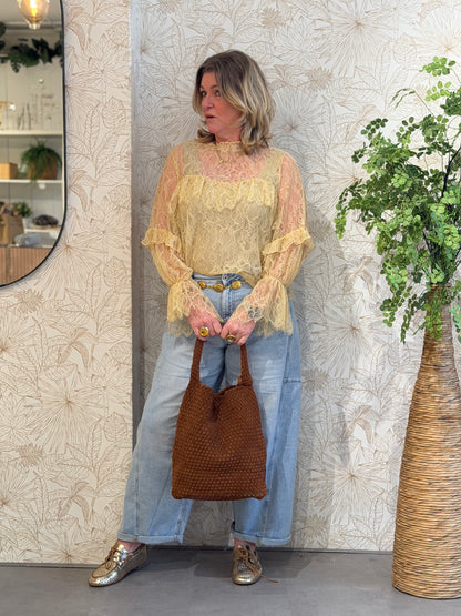 LACE Blouse - Beige