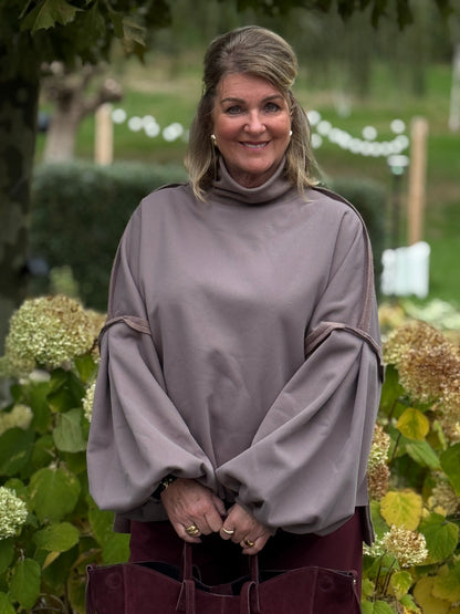 CLEO Trui - Taupe