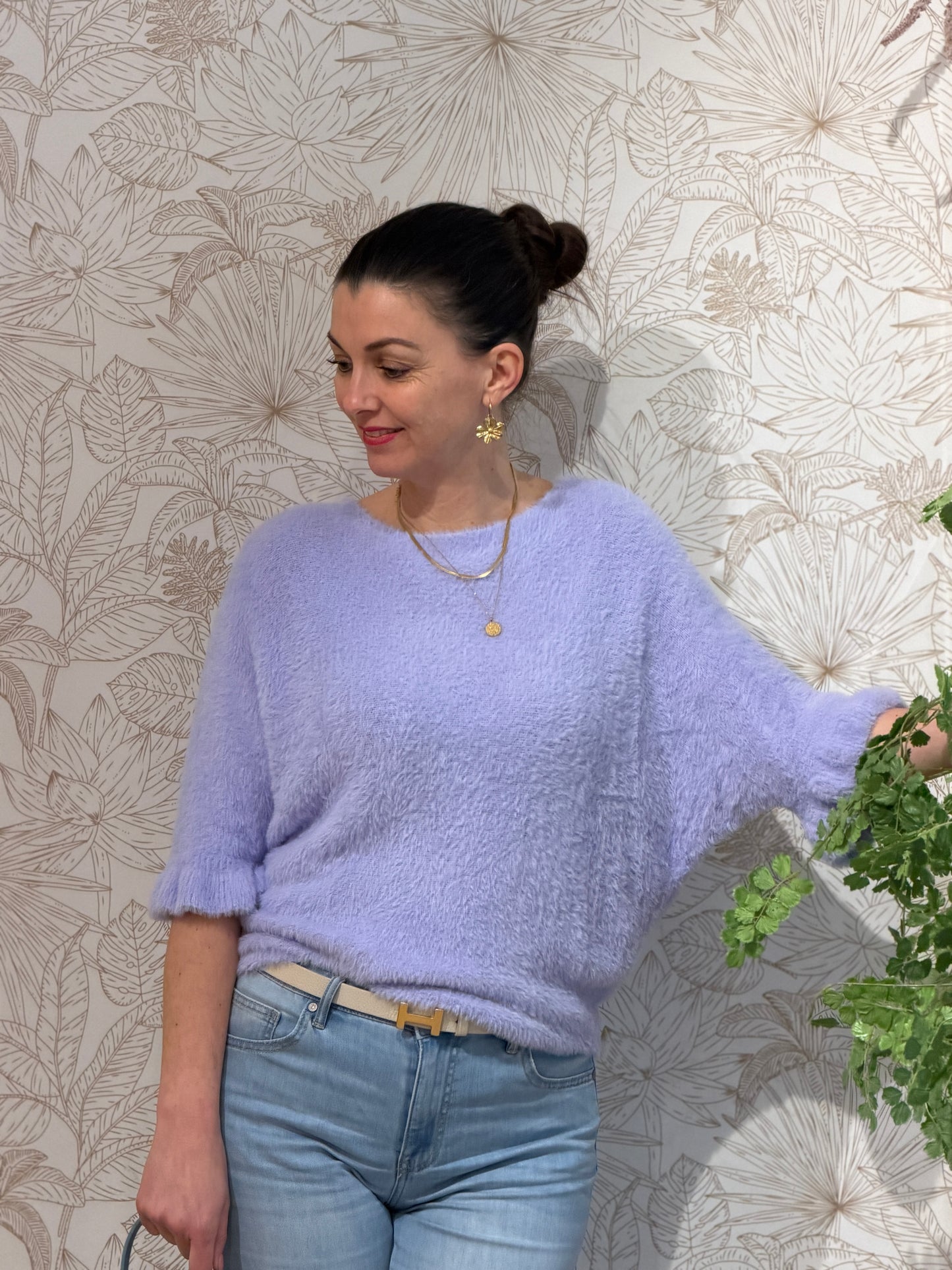 RUFFLE Softie Trui - Paars