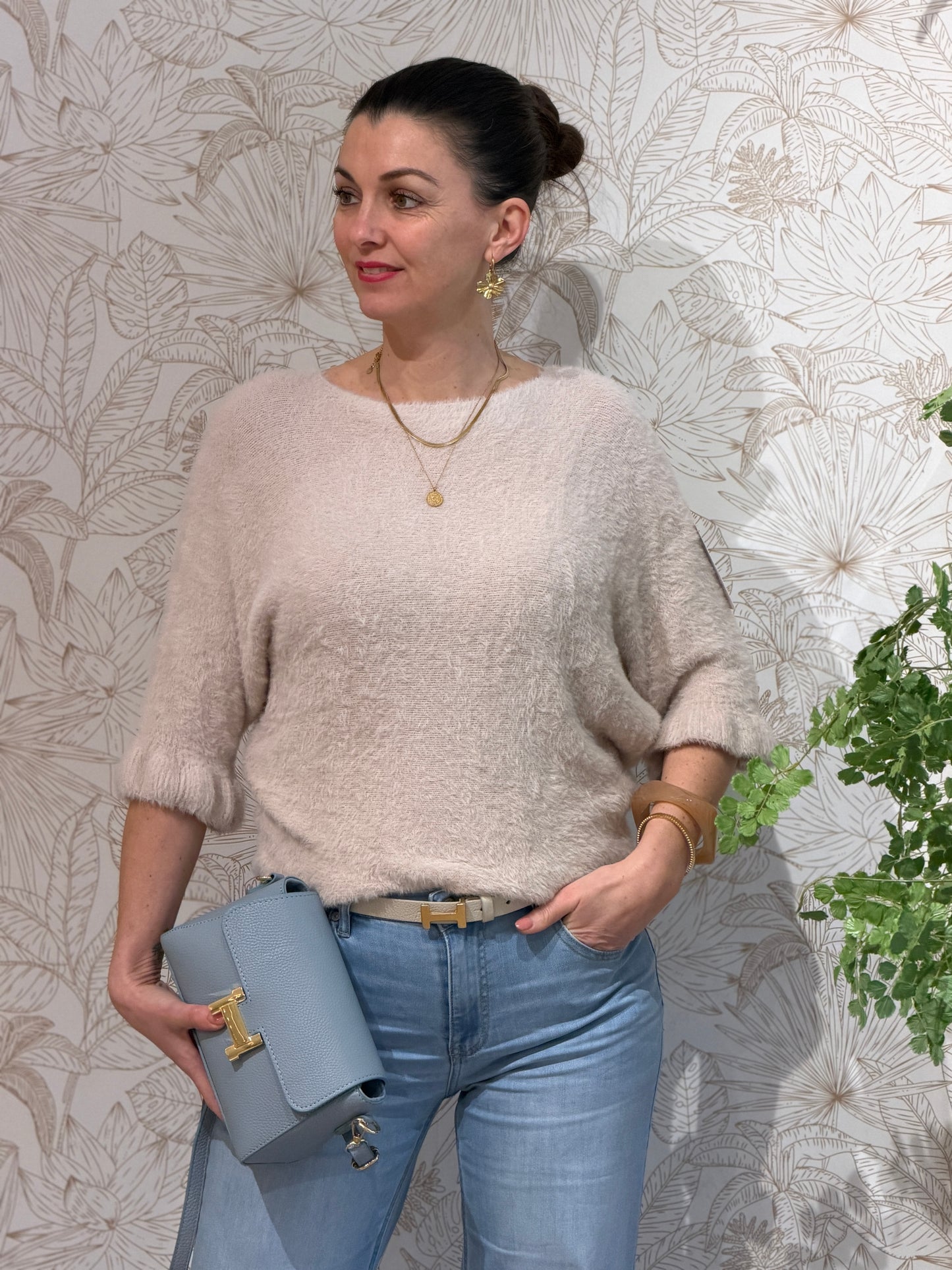 RUFFLE Softie Trui - Beige