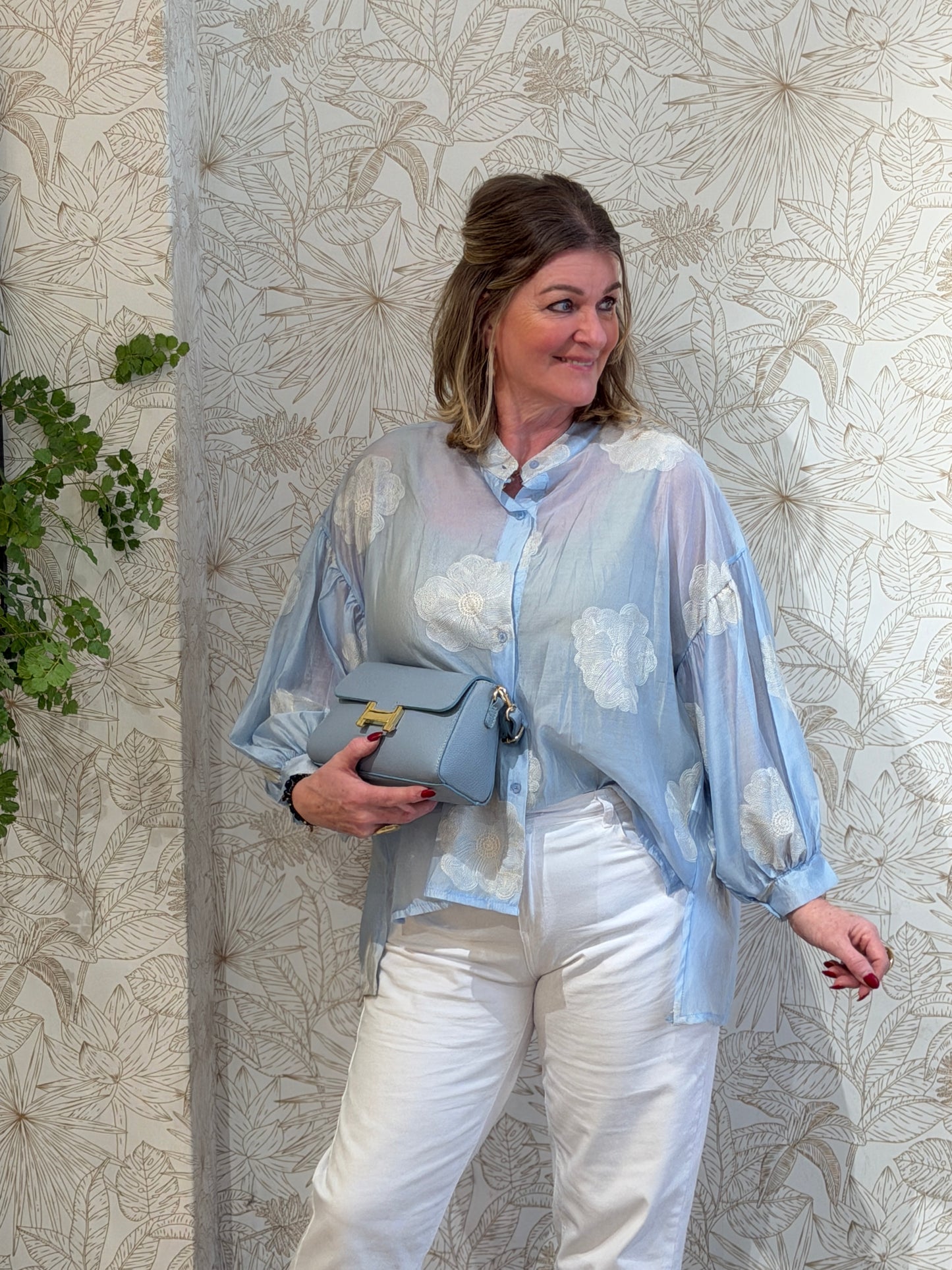 BLOOM Blouse - Blauw