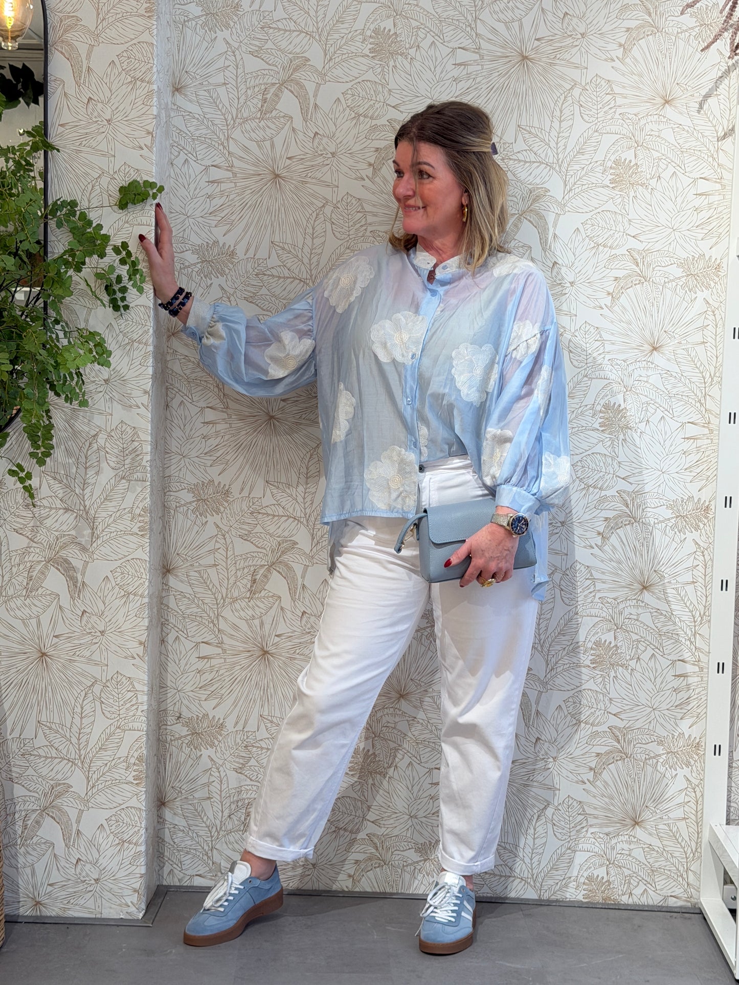 BLOOM Blouse - Blauw