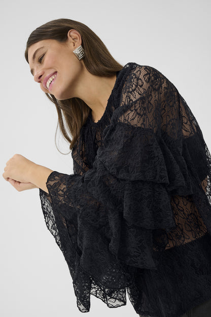 CLEMENCY BLOUSE - Zwart