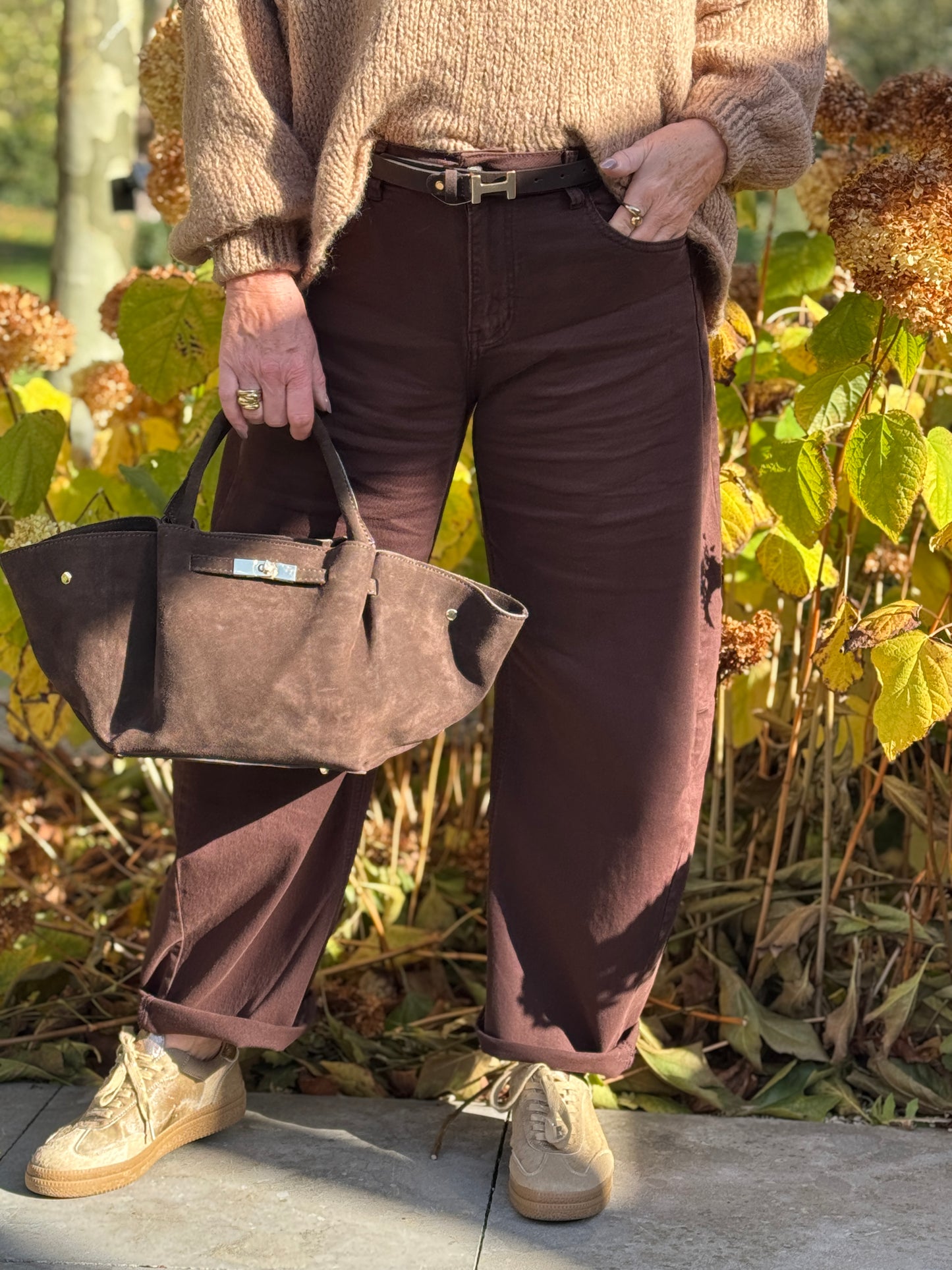 BALLOON Jeans - Bruin