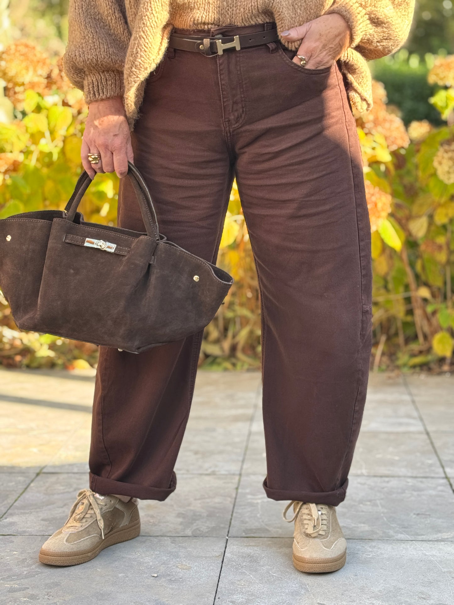 BALLOON Jeans - Bruin