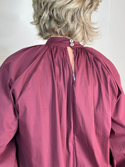 Aurelie Blouse - Burgundy