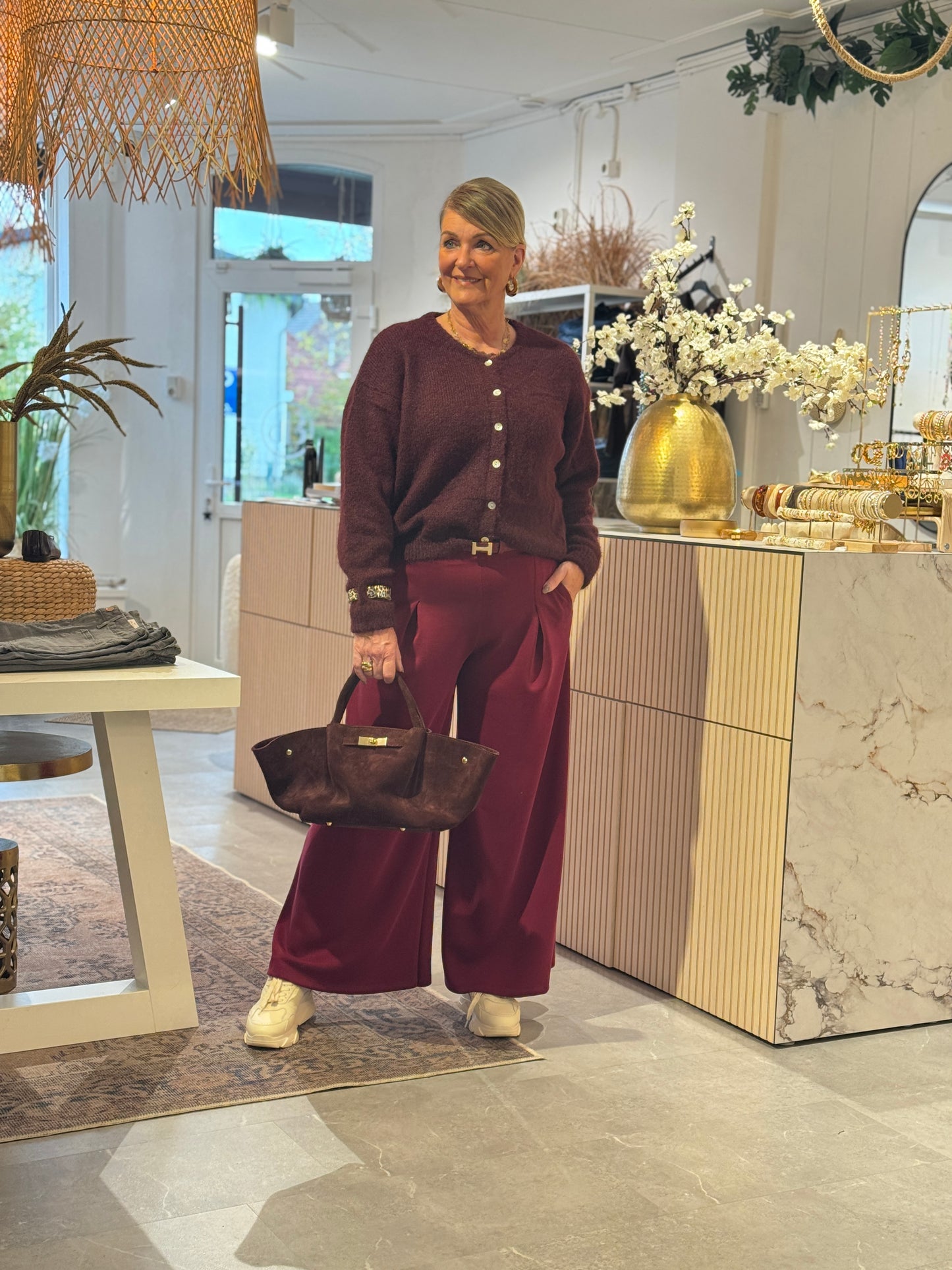 LILI VEST - Bordeaux