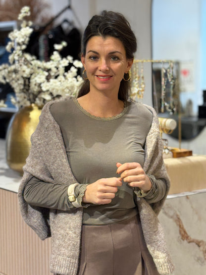 BASIC Top Len - Taupe
