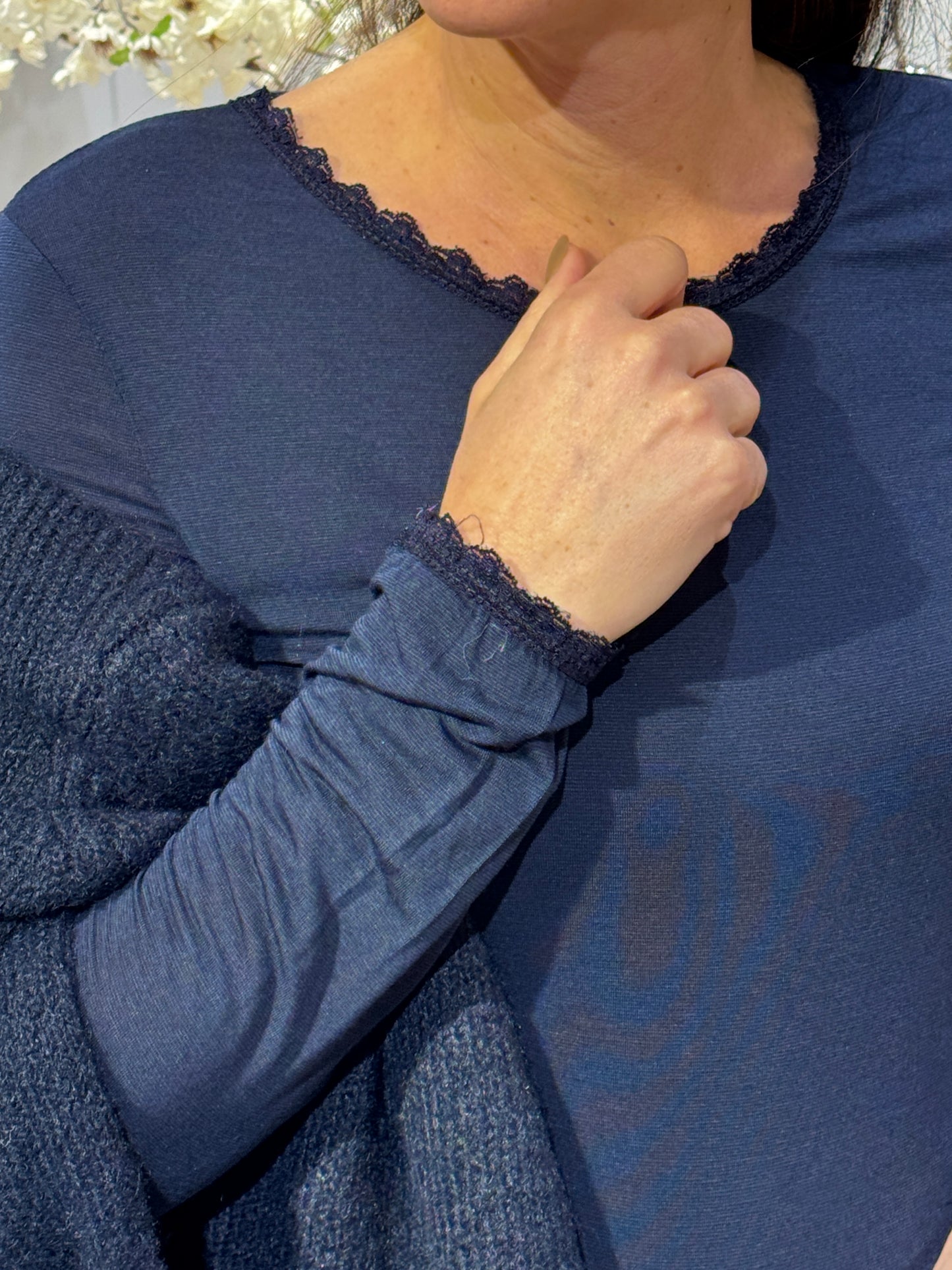 BASIC Top Len - Blauw