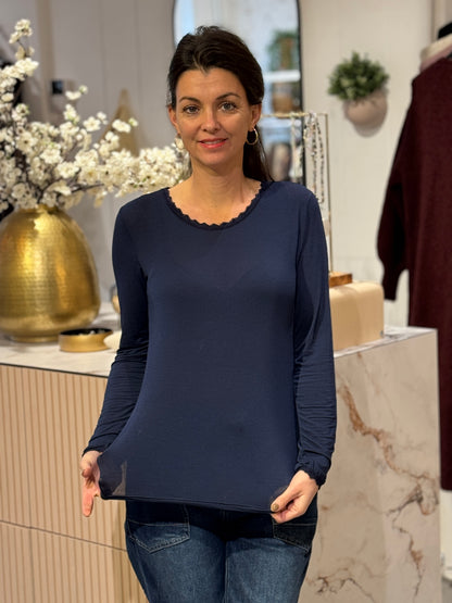 BASIC Top Len - Blauw