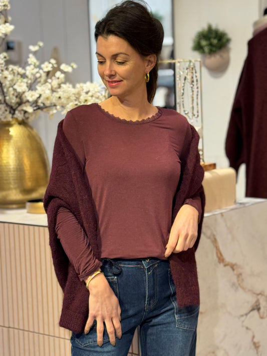 BASIC Top Len - Bordeaux