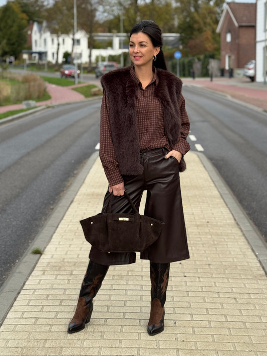 JORTS Leather Look - Bruin