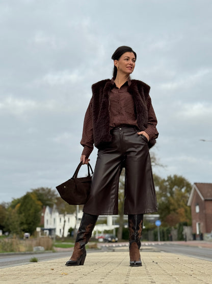 JORTS Leather Look - Bruin