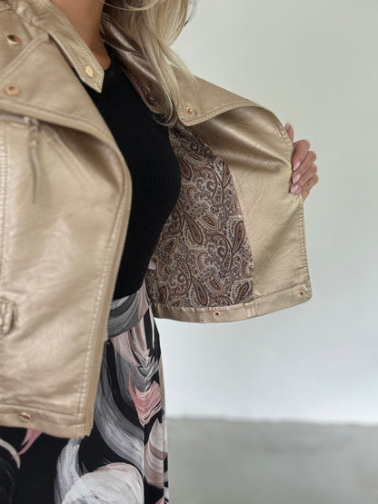 PU Jacket - Goud