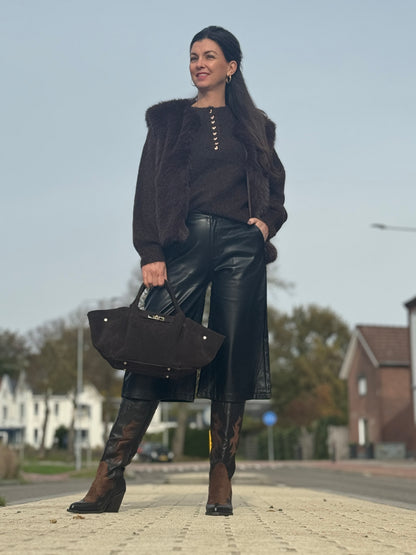 JORTS Leather Look - Zwart