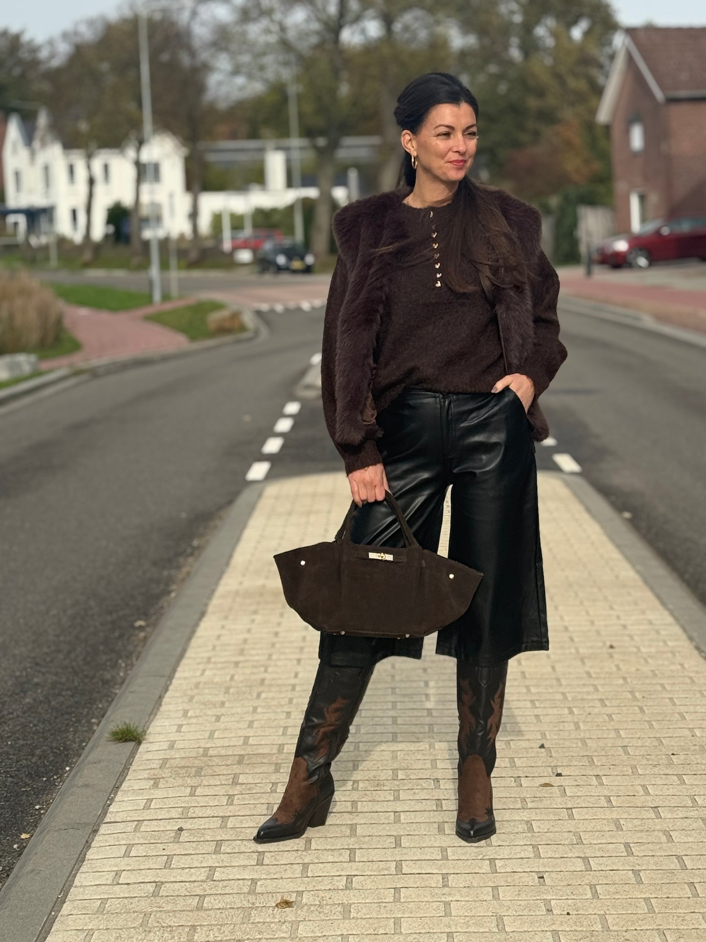 JORTS Leather Look - Zwart