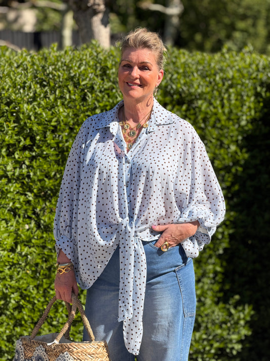 DOTJE Blouse - Blauw