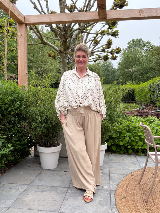 NIKA BROEK - CAMEL PREORDER