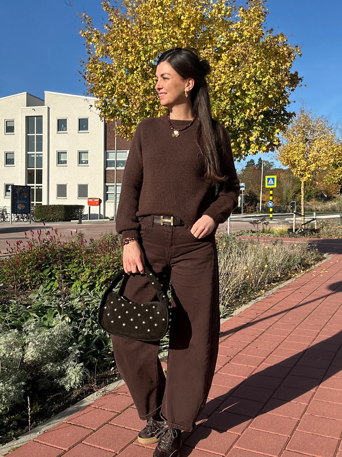 YLA KNIT LONG - Bruin