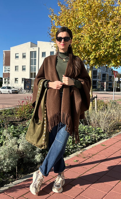 LOLA PONCHO - Bruin
