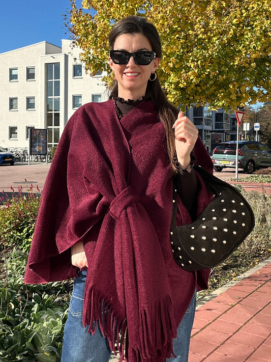 LOLA PONCHO - Bordeaux